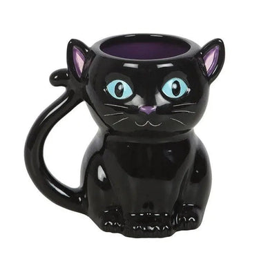 Cute and Creepy Gothic Black Cat Halloween Mug - Kawaii Toys